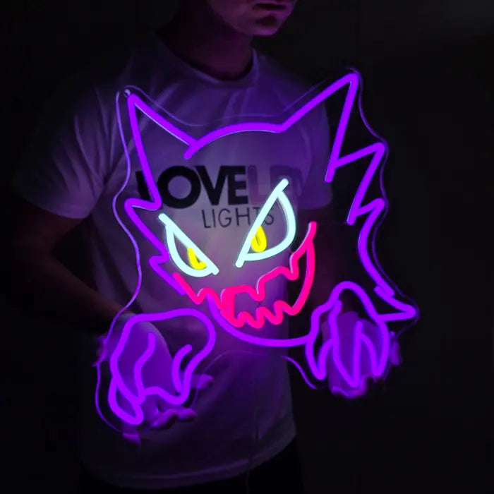 Seltene Pokémon Neon LED Schild – USB & 12V Leuchtschild | Pokémon Sammler Set