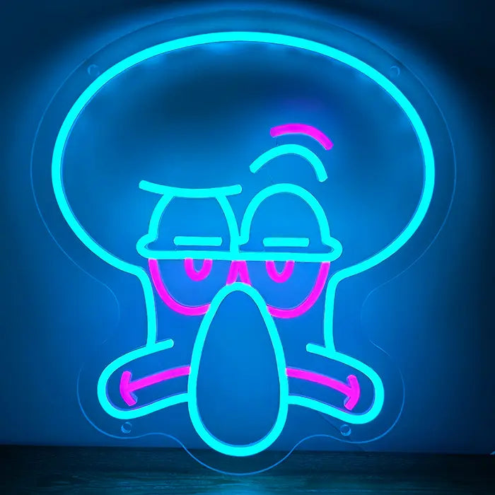 „Was los Junge“ Neon LED Schild – USB, dimmbar | SpongeBob Wanddeko