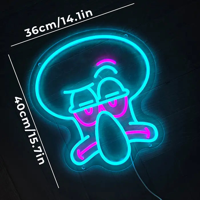 „Was los Junge“ Neon LED Schild – USB, dimmbar | SpongeBob Wanddeko