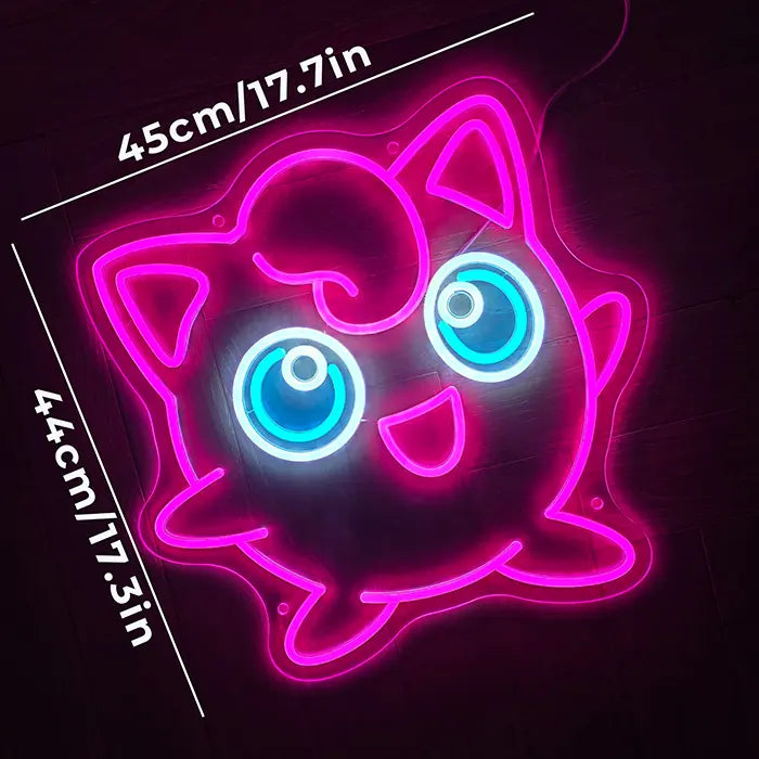 Seltene Pokémon Neon LED Schild – USB & 12V Leuchtschild | Pokémon Sammler Set