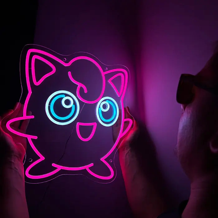 Seltene Pokémon Neon LED Schild – USB & 12V Leuchtschild | Pokémon Sammler Set