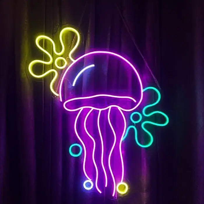 Qualle mit Blumenwolken XL 50cm (12V)