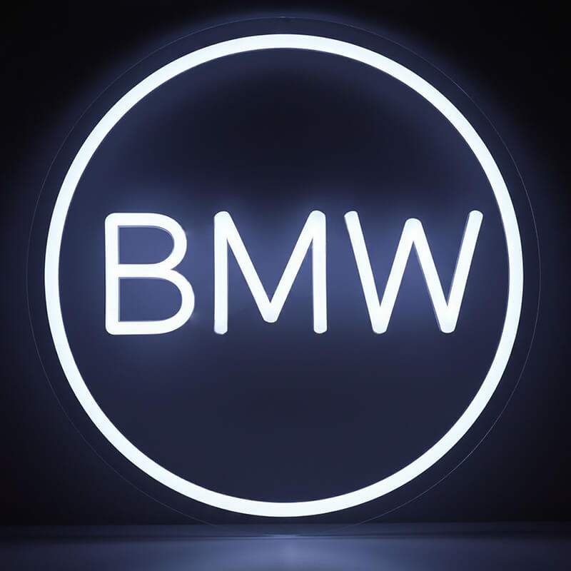 BMW Neon LED Schild USB – bayerische Auto Fans Mancave Deko
