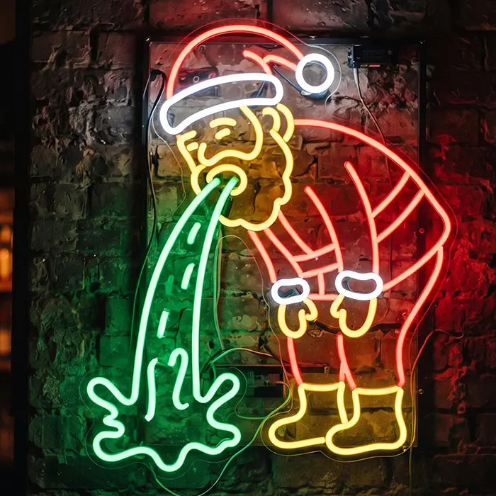 Kotzender Weihnachtsmann XL 60cm (12V)