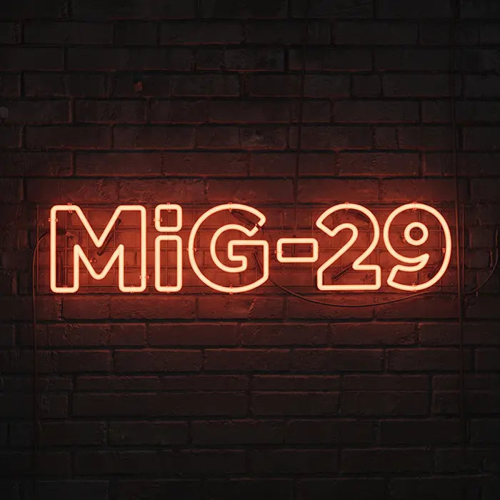 MiG-29 Fighter Jet Set Neon LED Sign – 4 Designs, Dimmable | Aviation Decor
