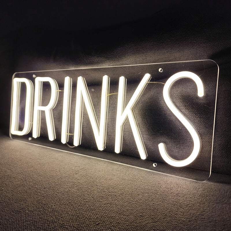 Drinks Neon LED Schild USB – Hausbar und Garten Party Beleuchtung