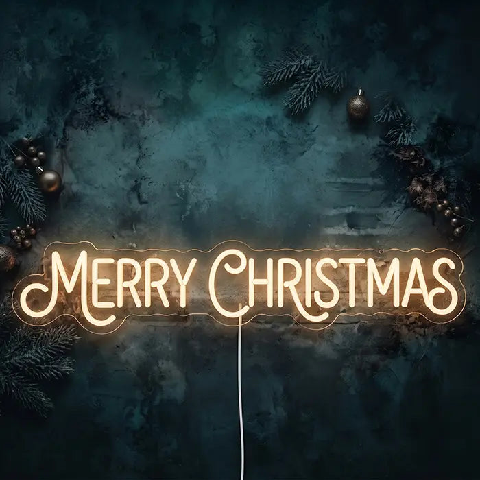 Marry Christmas in Warm Weiß 50cm (USB)