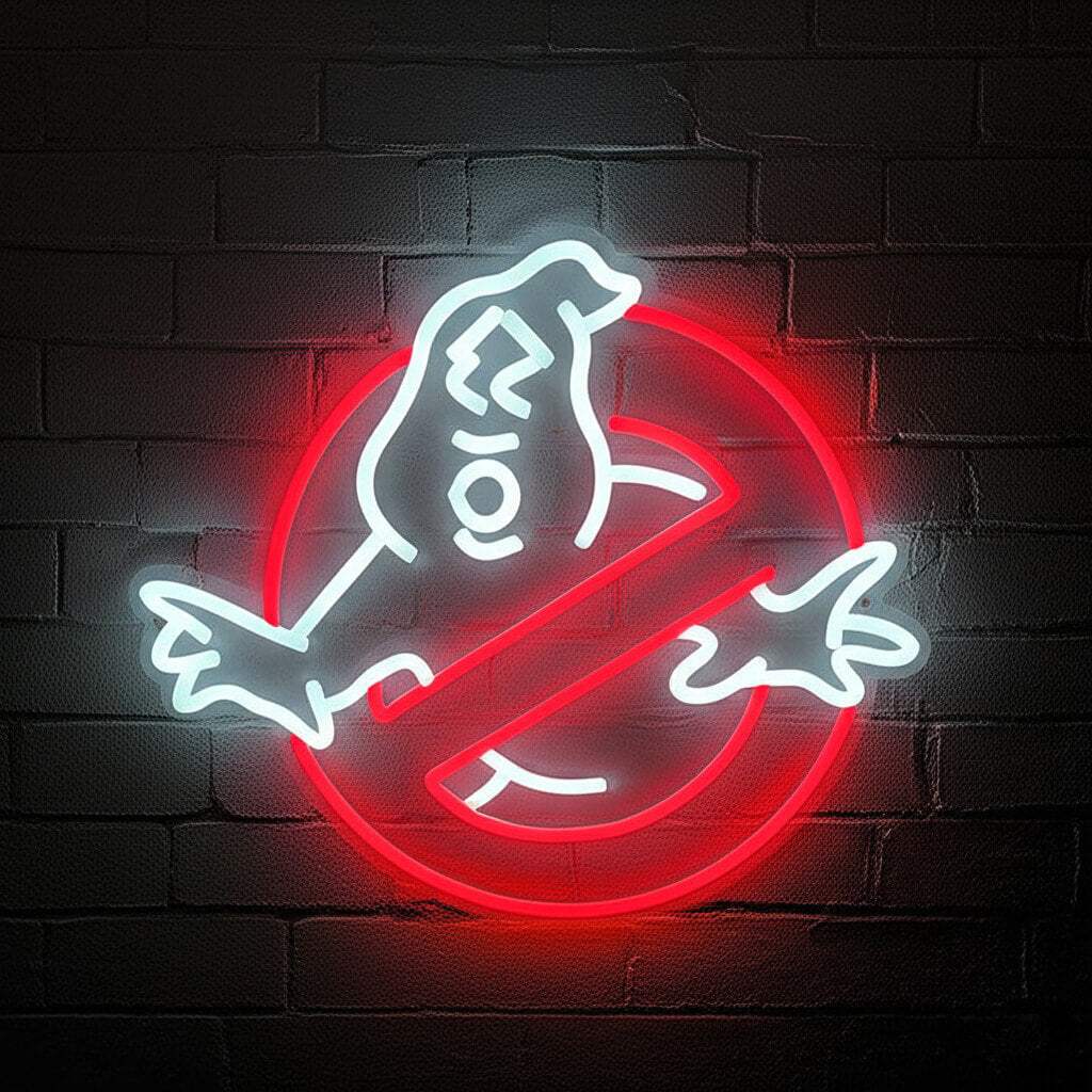 Ghostbusters Neon LED Schild USB – Pop Culture Mancave Wanddeko