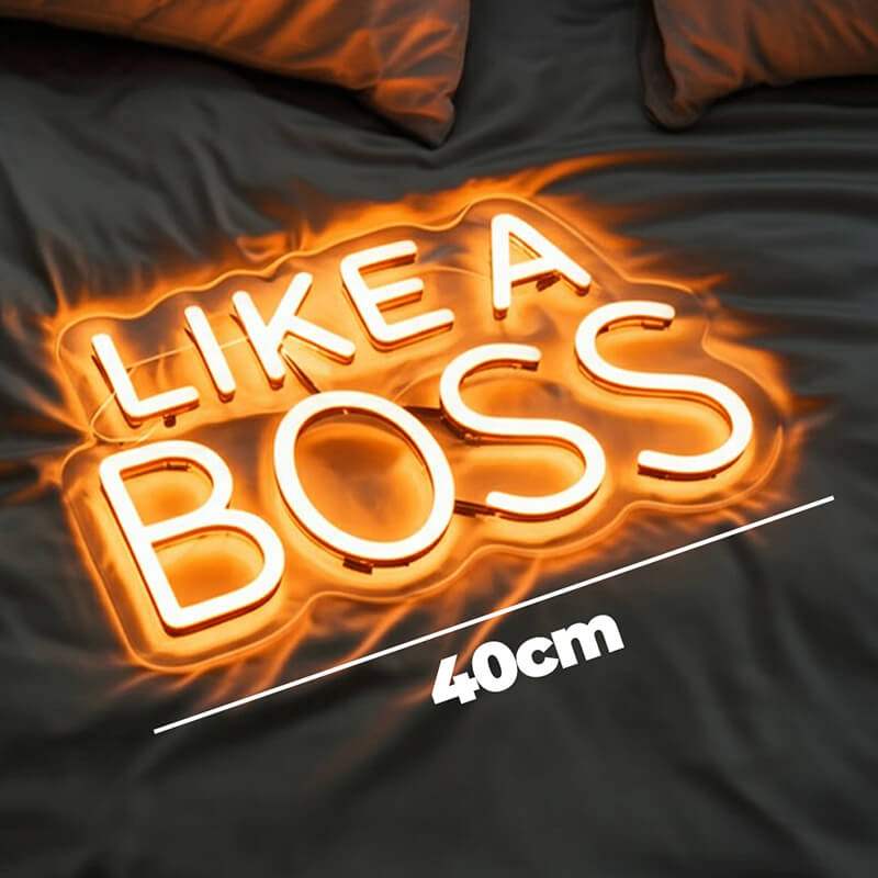 Like A Boss Neonschild – stylisches Statement für Schreibtisch und Lounge