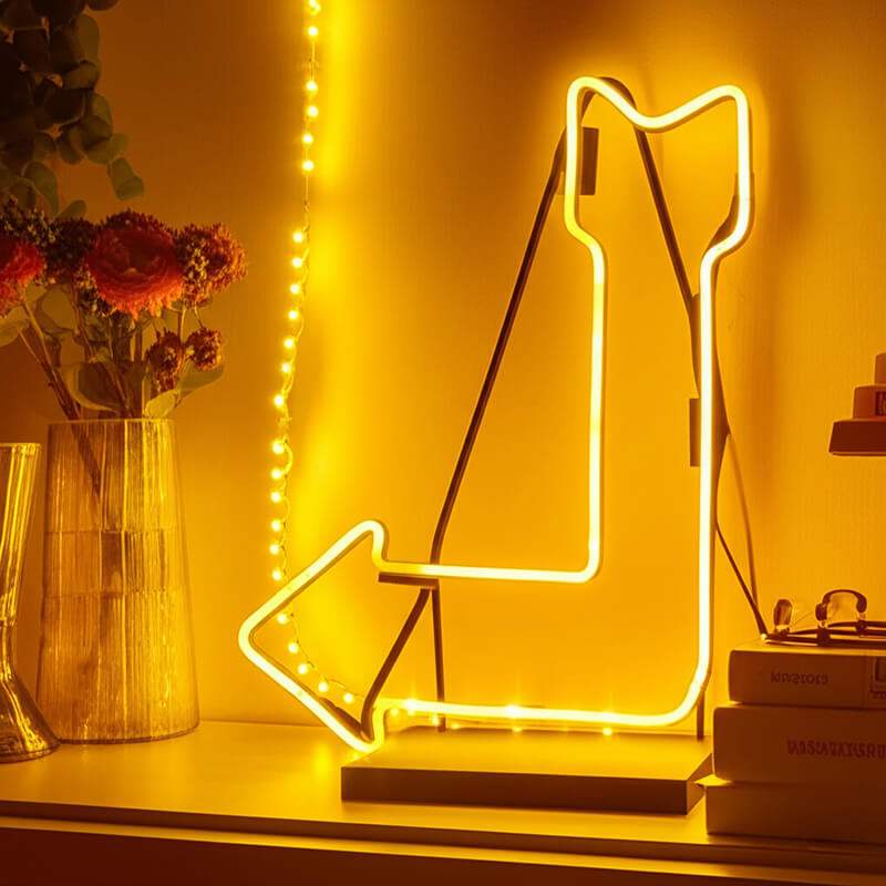 Richtungspfeil LED Schild 6mm Acrylplatte – stilvolle Wanddeko fürs Büro