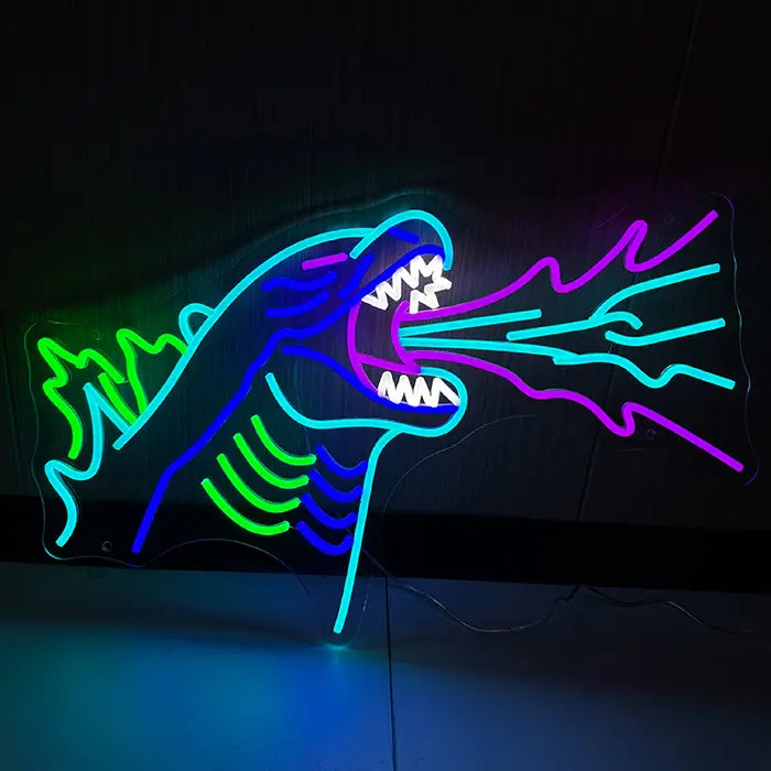 Insegna al neon LED Godzilla "The Last Flash" – Regolabile con telecomando | Decorazione anime giapponese