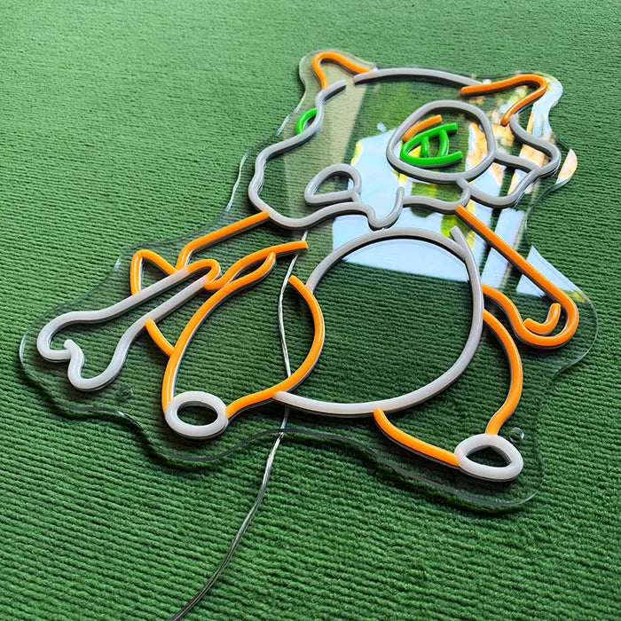 Neonová LED cedule Pokémon Cubone – Stmívatelné dálkovým ovladačem | Herní dekorace Pokémon