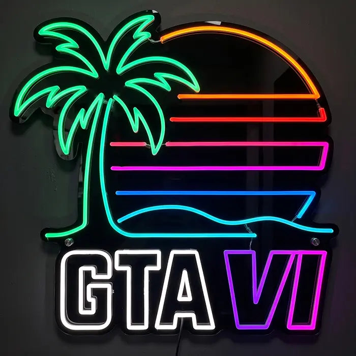 GTA VI Fan Lampe im Miami Stil (12V)