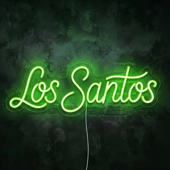 Los Santos Set Neon LED Sign – 2 Designs, USB or 12V | GTA Gaming Decor