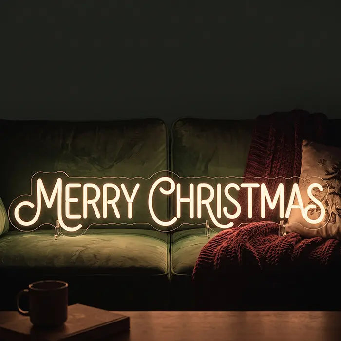 Marry Christmas in Warm Weiß 50cm (USB)