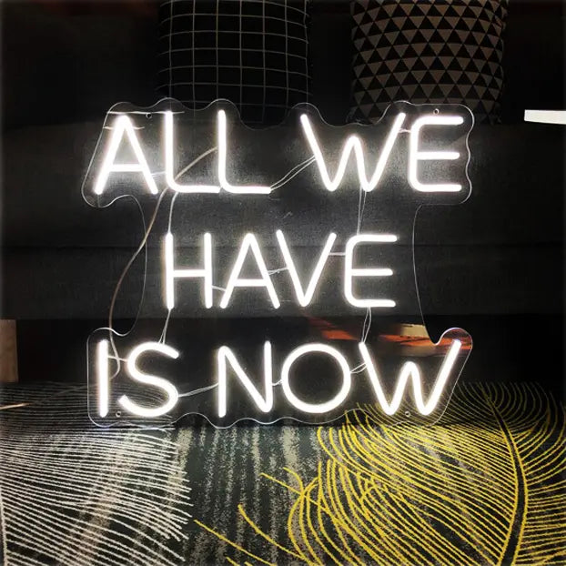 Motivationsspruch Neon LED Schild USB – Gegenwarts-Statement als Geschenk