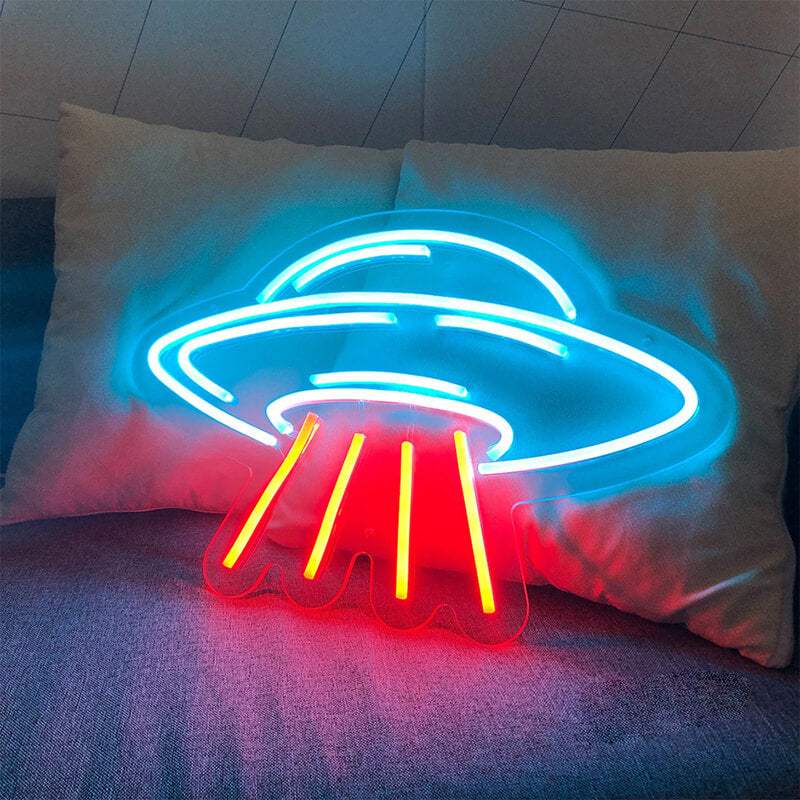 Neon UFO Leuchtschild – Space-Motiv fürs Jugendzimmer