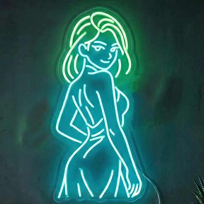 Bonnie Li Miaukuza Neon LED Schild – Anime Girl im Japan Yakuza Style