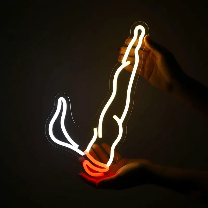 Joint Dübel Neon LED Schild USB – Headshop und CBD Store Schaufenster Deko