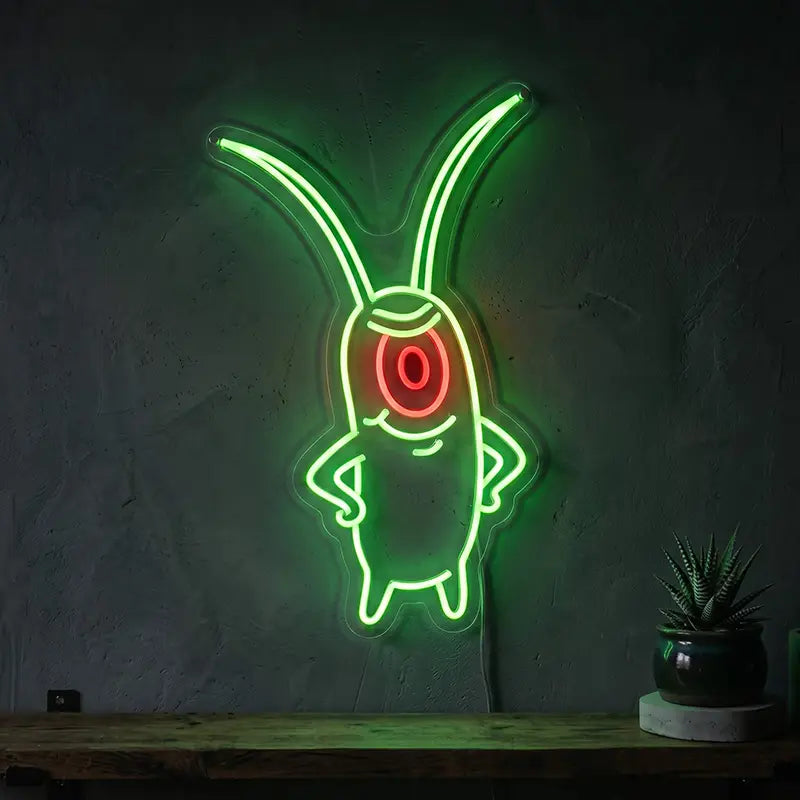 Money Krebs Neon LED Schild – XL Bikini Bottom Edition als Geschenk für SpongeBob-Fans