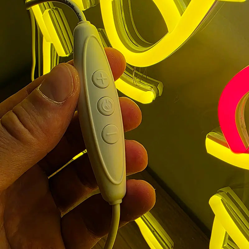 Pikachu Neonschild dimmbar 9 Stufen USB – Gaming Room Lampe handgefertigt