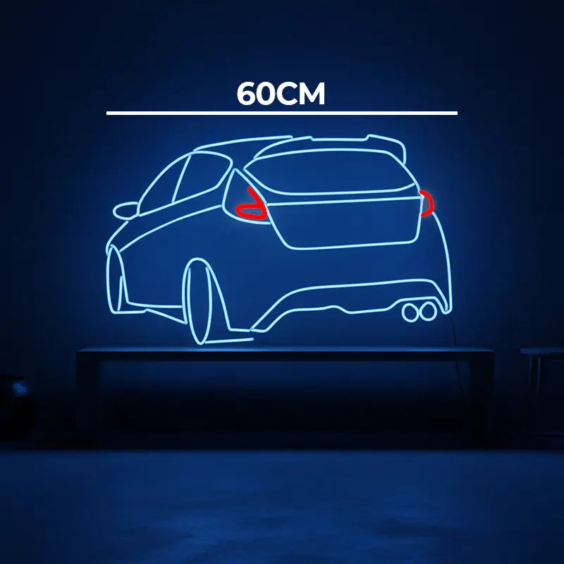 Ford Focus Neon LED Schild handgefertigt – Sportwagen Sammler Showroom Deko