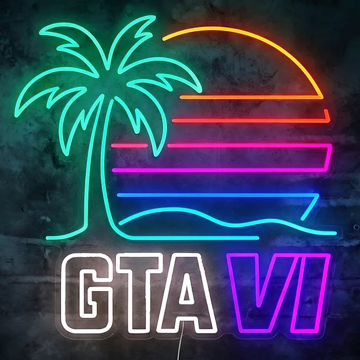 GTA VI Fan Lampe im Miami Stil (12V)