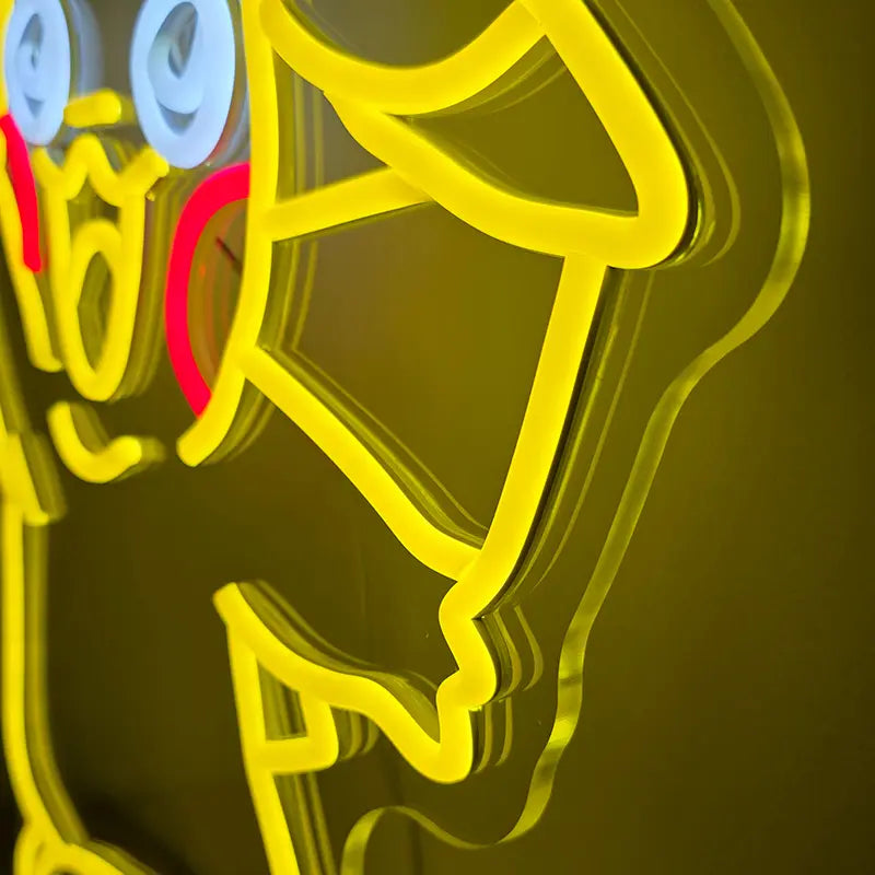 Pikachu Neon Sign winkend – freundliche Pokémon Deko fürs Schlafzimmer