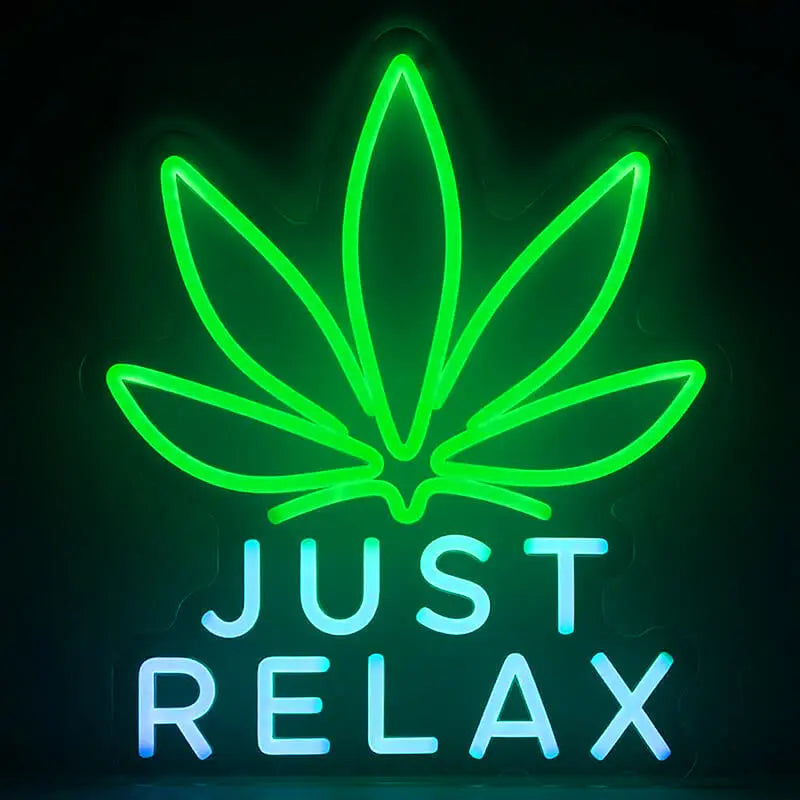 Just Relax Neon LED Schild USB – Lese Ecke und Bibliothek Statement Deko