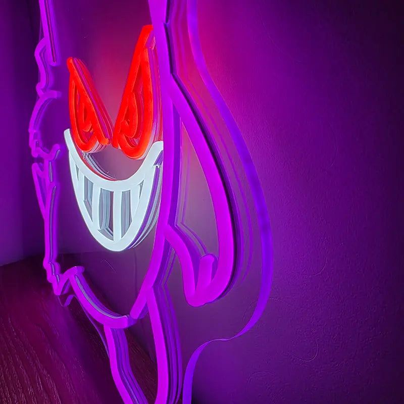 Gengar Epic Pokémon Geist Neon Art – Statement-Deko für Halloween Sammler